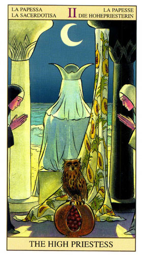 ข้างหลังภาพ The High Priestess